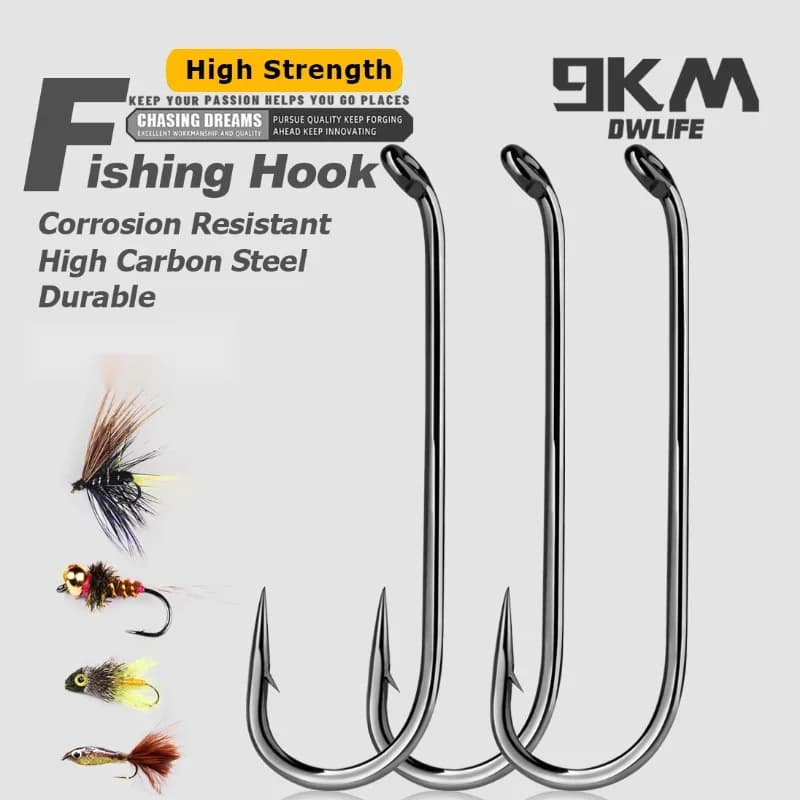 50 stuks Micro weerhaak vliegbind jig haken