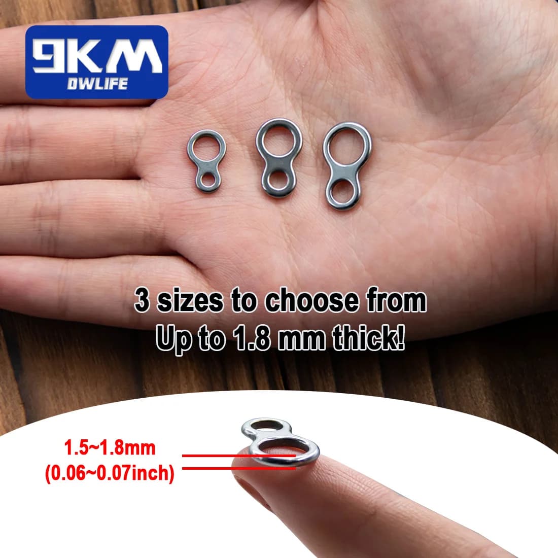 RVS Massieve Ring Jig Connectors, 25-100 Stuks