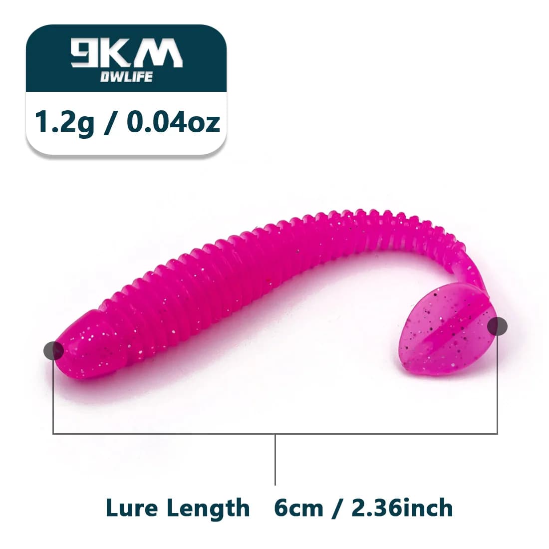 15 Stuks T-Tail Grub Zachte Plastic Swimbaits