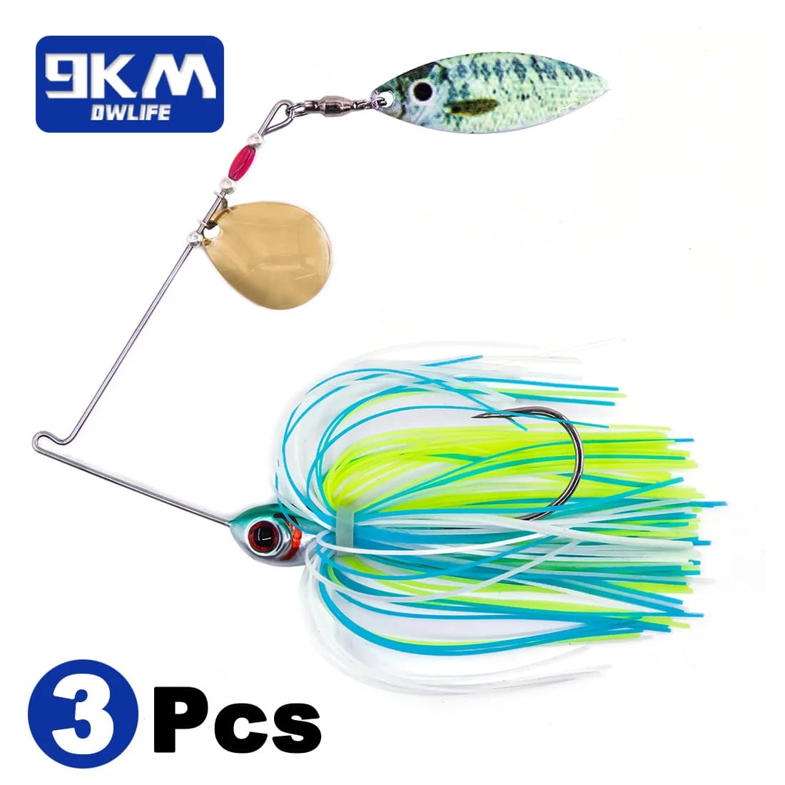 Spinnerbaits met Willow- en Colorado-bladen