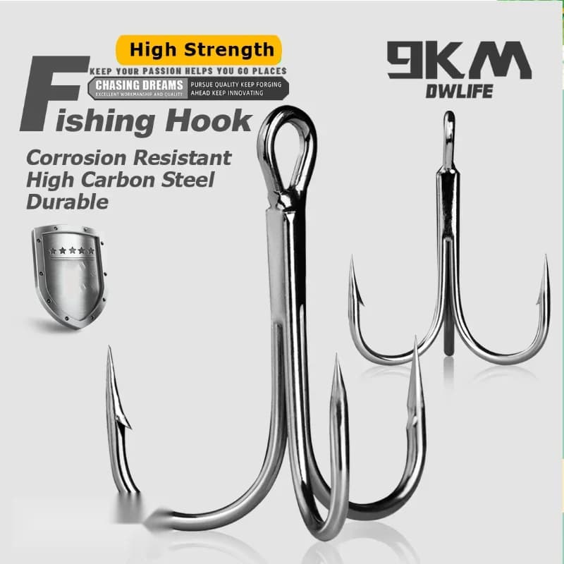 Drieweghaken met Ronde Buiging voor Harde Lures