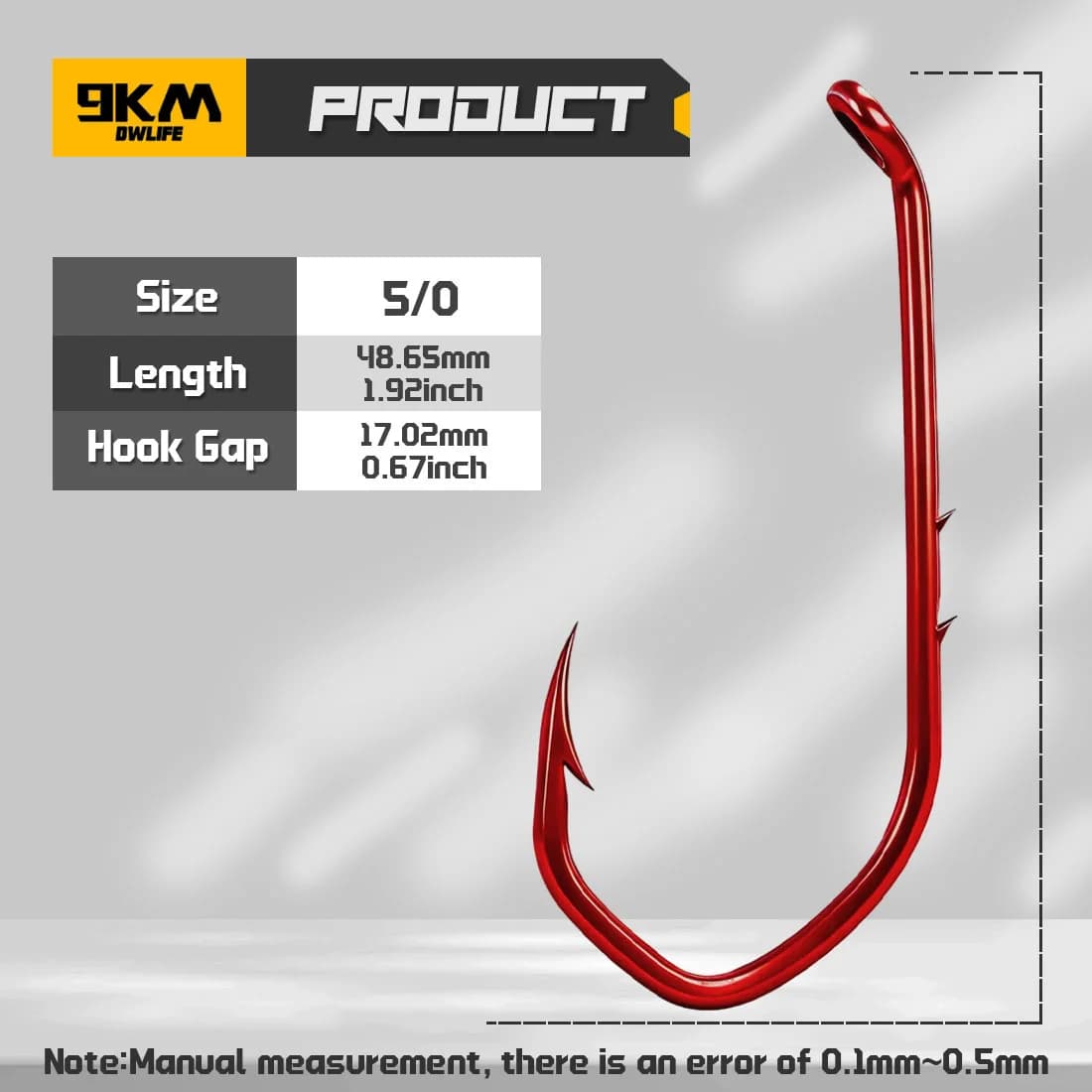 Rode offset aashaken V-bend wormstijl