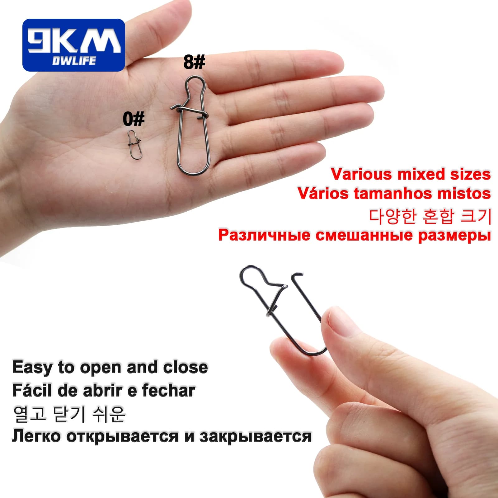Roestvrijstalen Fast Lock Duo Snap Clips